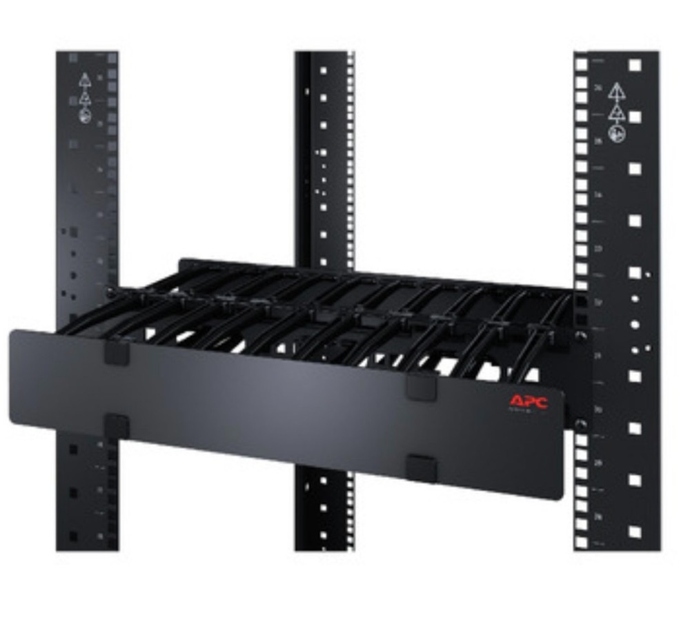 APC AP8600A NetShelter Cable Management, Horizontal Cable Manager, 2U x 4". USED