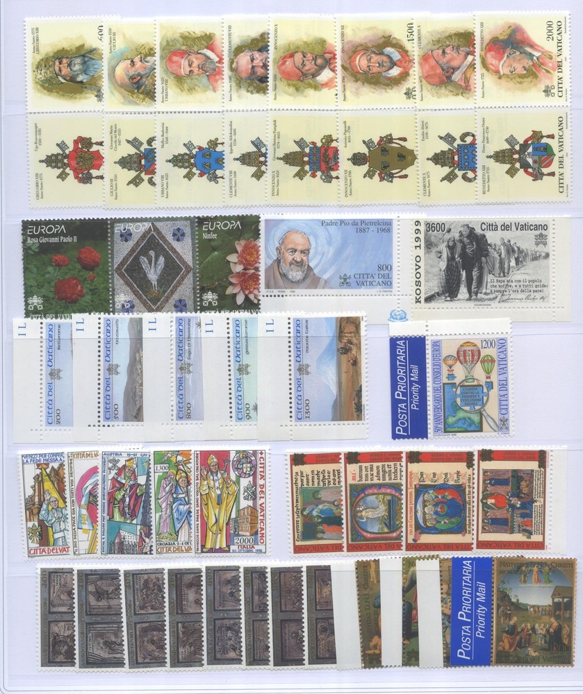 VATICAN 1999 VINTAGE CPL. 39V.+3BF **