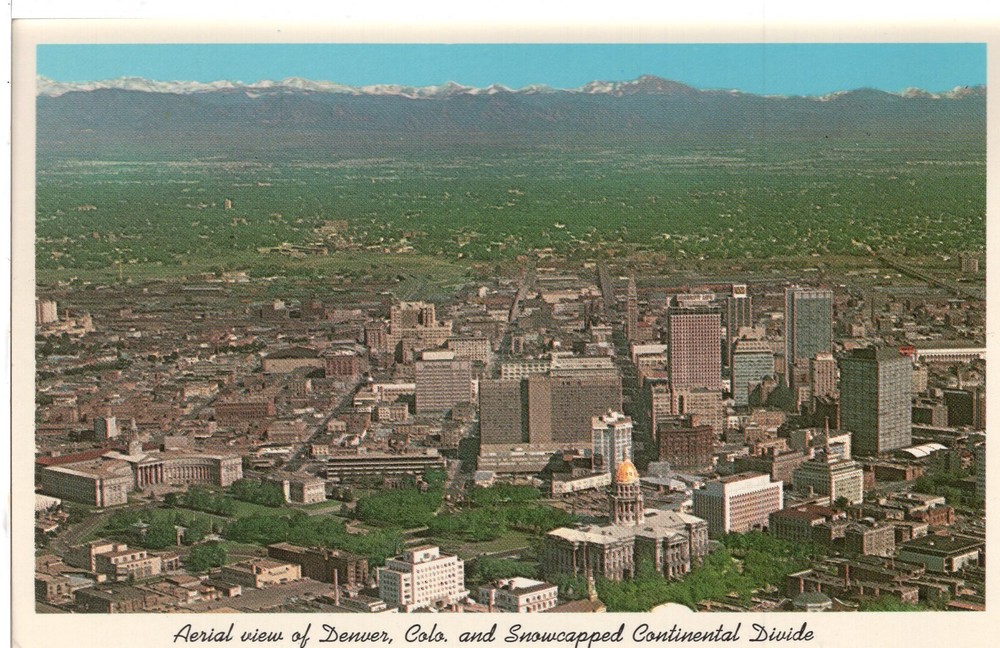 AERIAL VIEW OF DENVER, CO - PC2854
