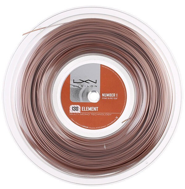 Luxilon ELEMENT 130 Tennis Racket String (Brown) 660ft 200m Reel
