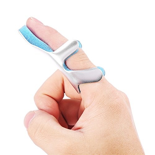 Frog Type Finger Splint Malleable Aluminium Support with Foam Padding for