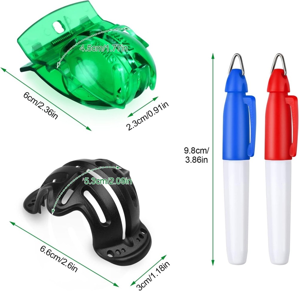 Elevate Your Golf Game: 8-Pack Permanent Markers & Stencils for Golf Balls