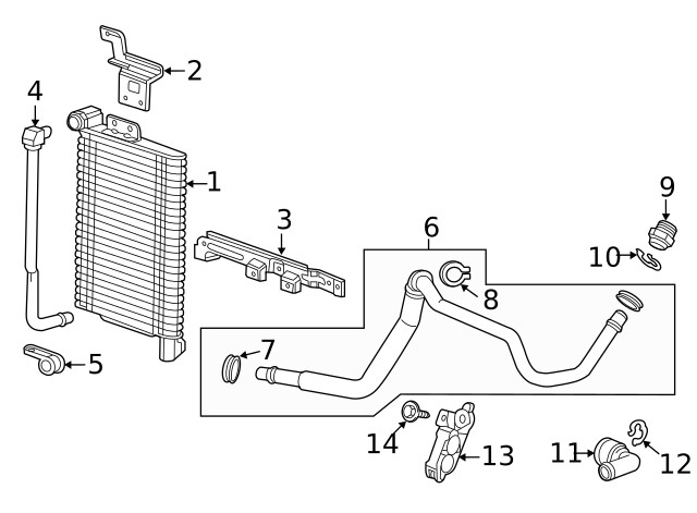Genuine GM Radiator Lower Bracket 23493691