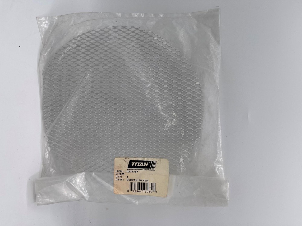 Used, Titan 0277367, Screen Filter (2 small chips in filter)