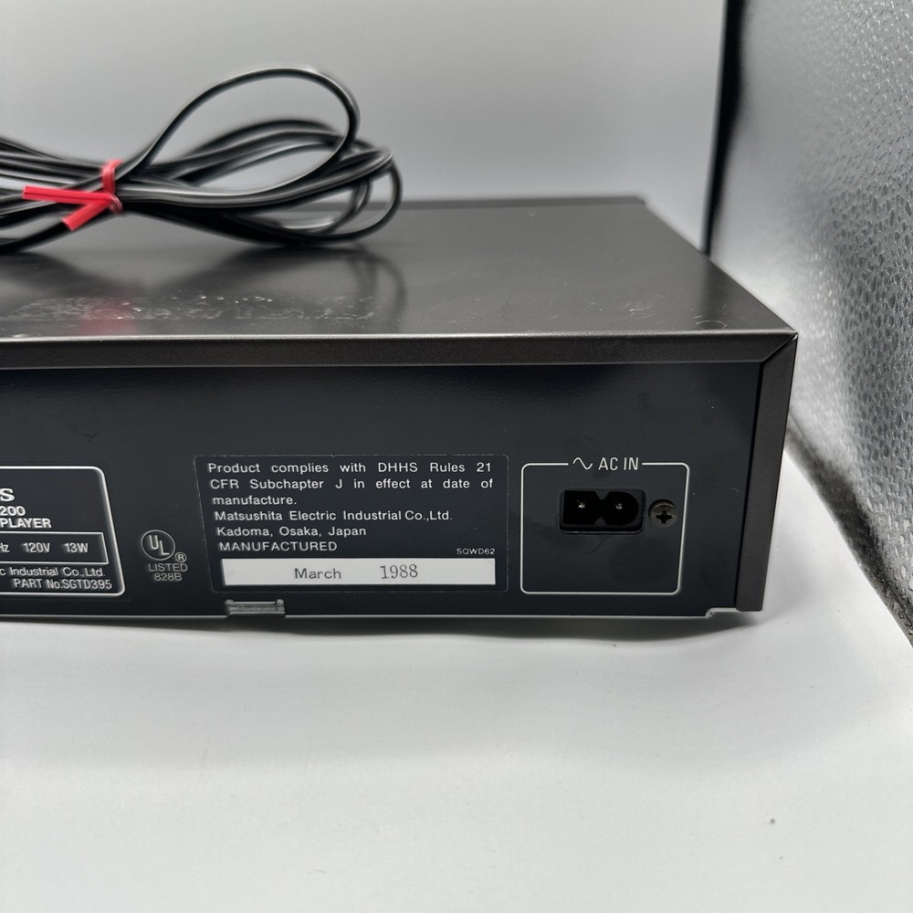 Technics SL-P200 Compact Disc Player Tested Working No Remote