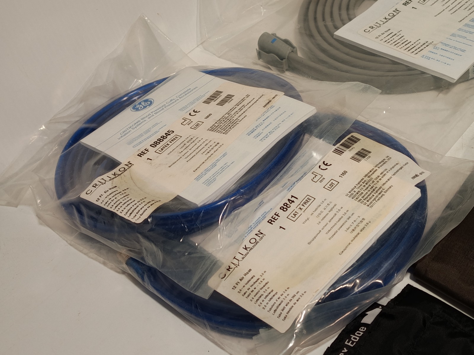 Lot of 40+ BP cuffs & hoses GE Critikon/Welch Allyn 2205 107365 088845 NIBP 12ft