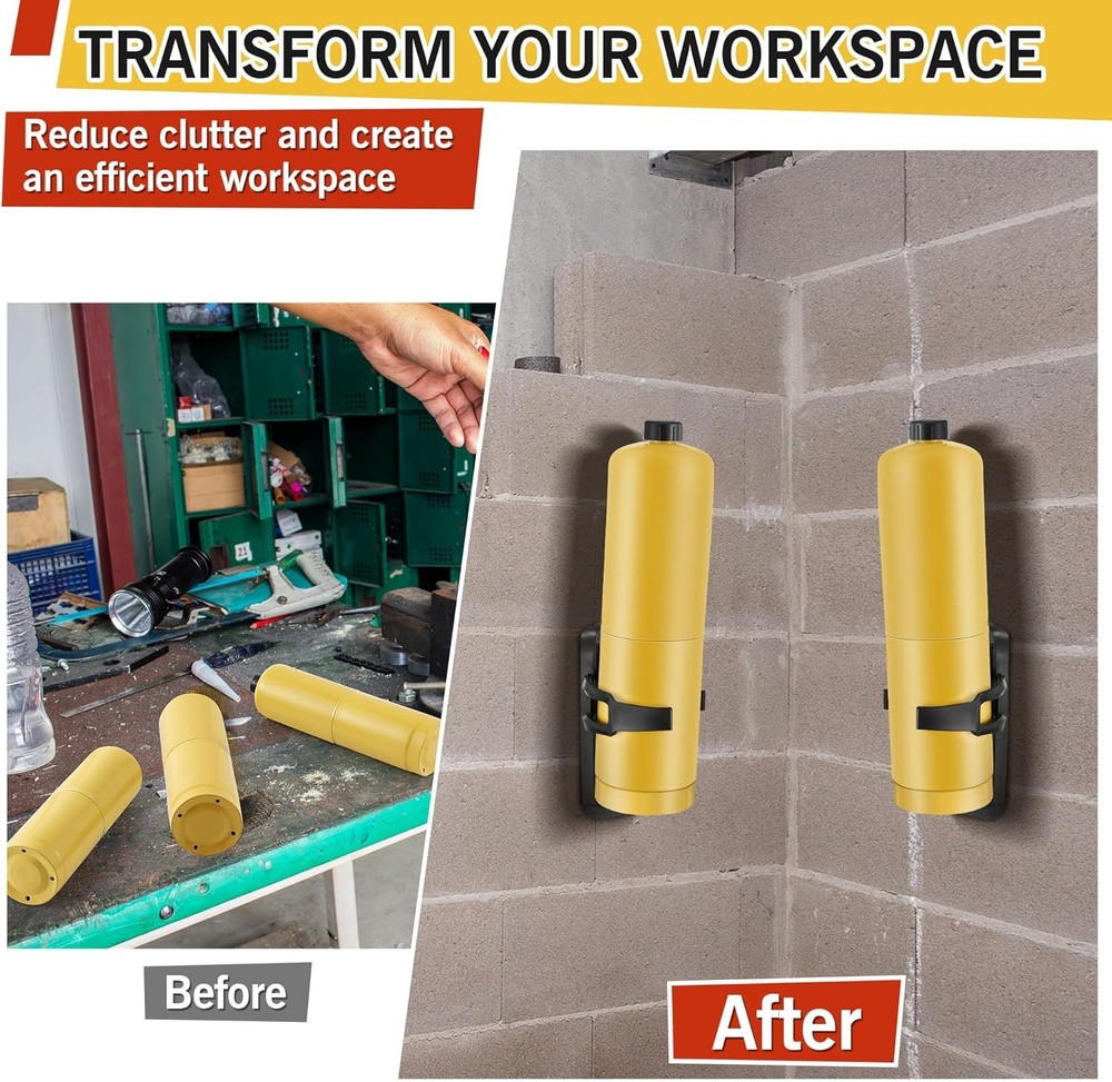 Feekoon 2 Pack Propane Torch Holder Wall Mount Durable for...