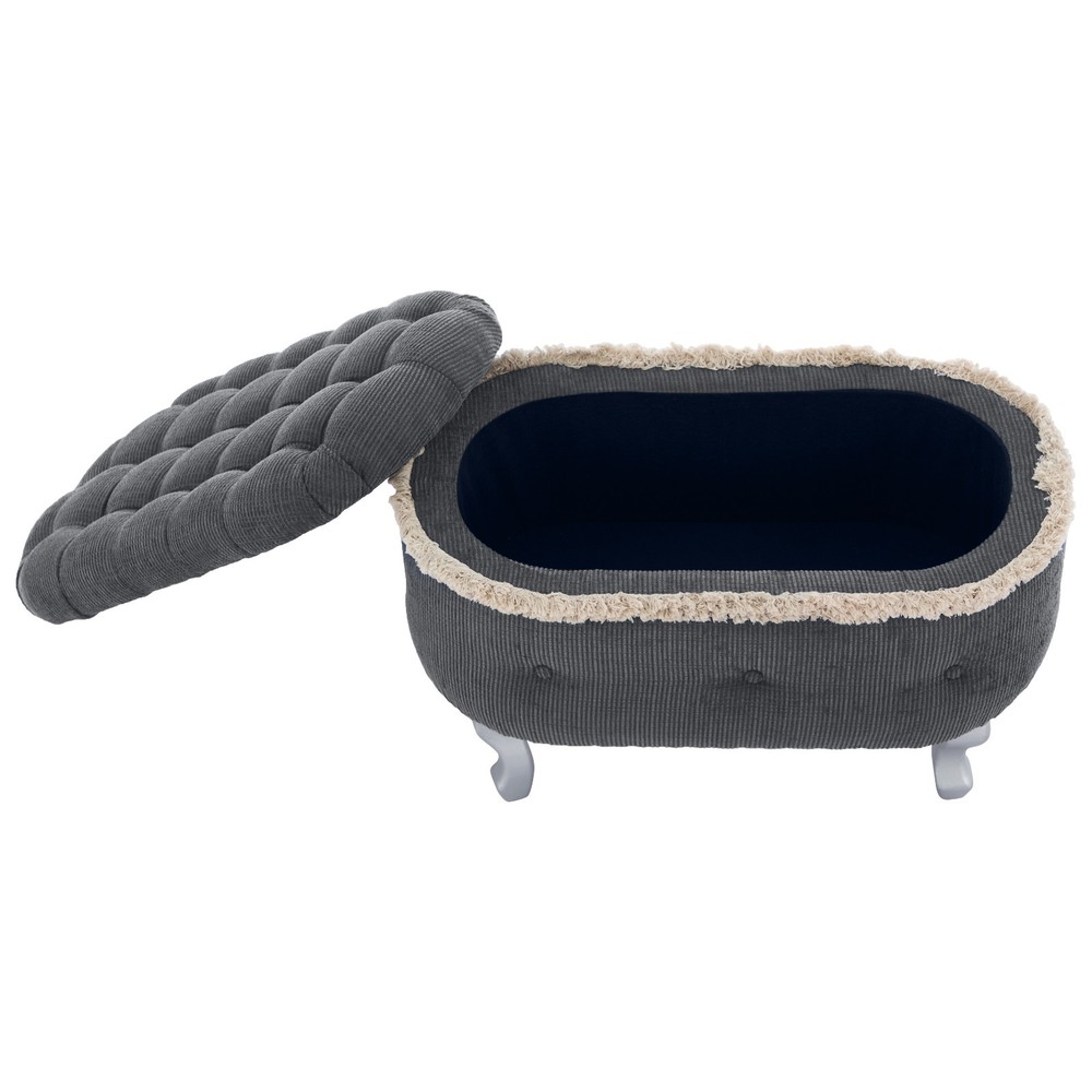 29.5" Tufted Storage Bench for Bed End, Entryway & Shoe Storage