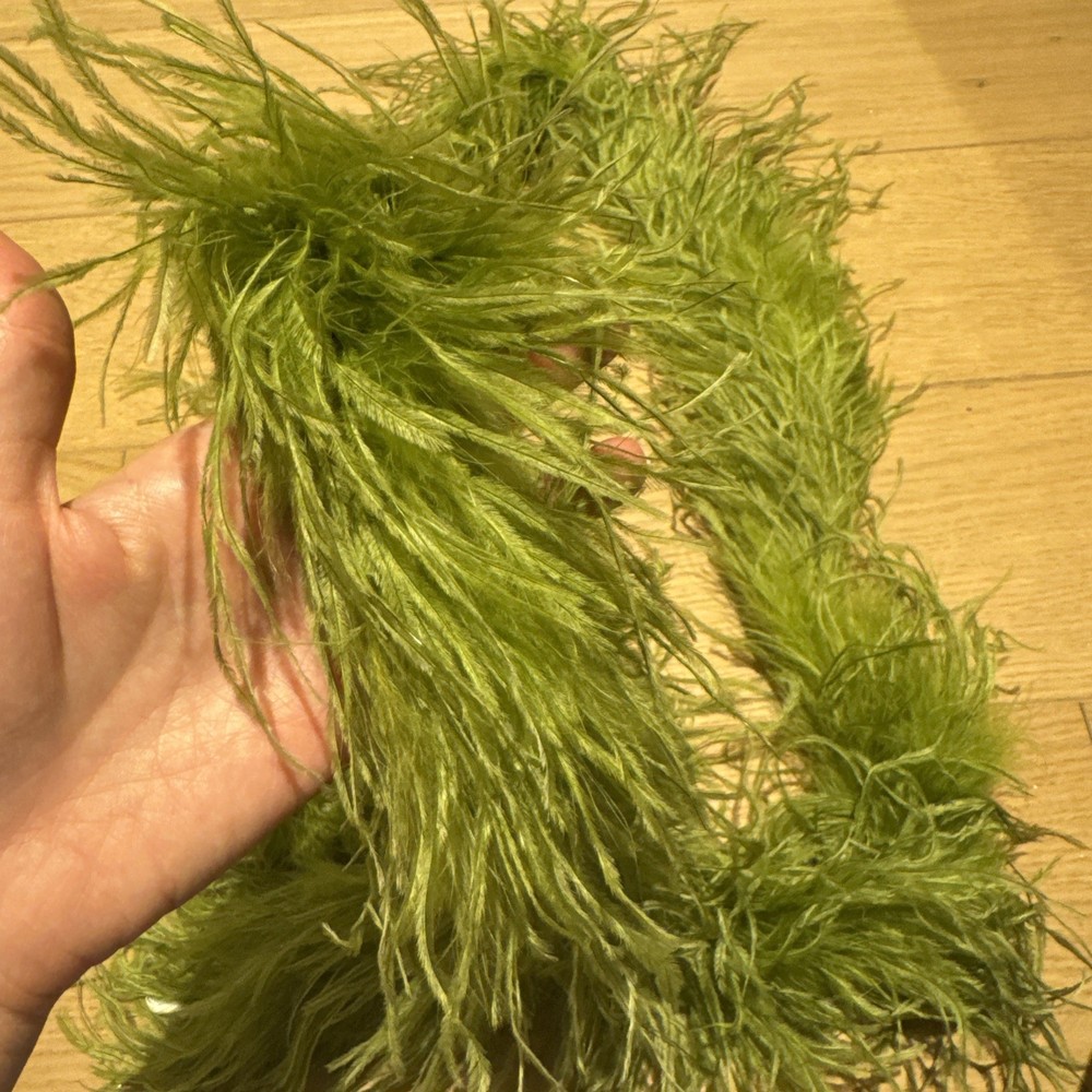 Olive Green Feathers String 6ft