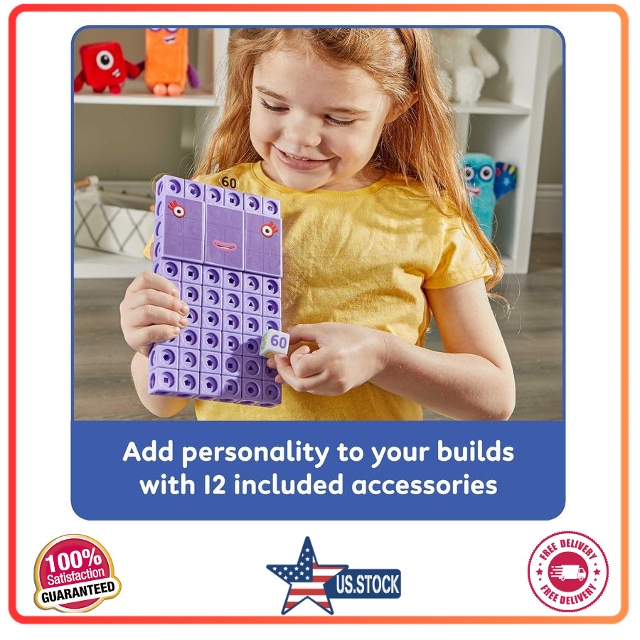 hand2mind Numberblocks Heroes with Zeroes MathLink Cubes Activity Set