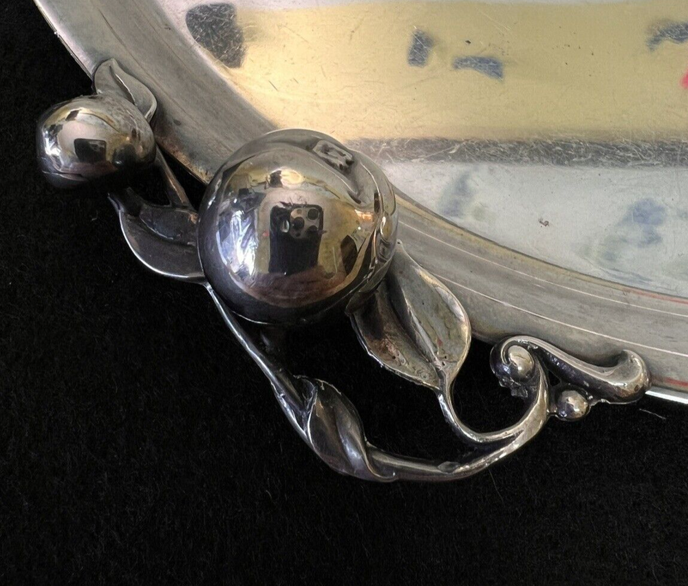 1967 USS US Grant Nuclear Submarine Webster Wilcox Intl Silver Plate Round Tray