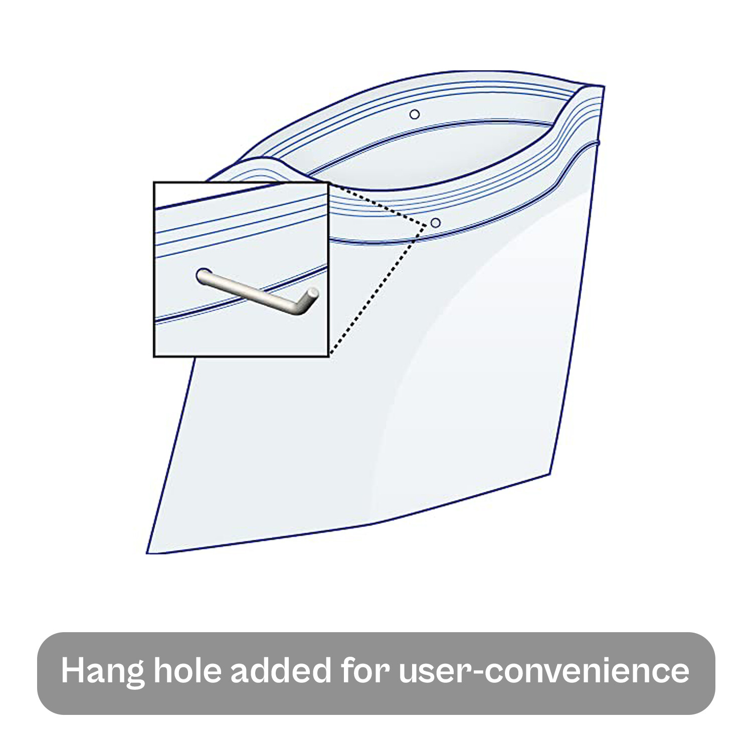 1000-10000 Zipper Self Seal Plastic Reclosable 2 Mil Top Lock Hang Hole Poly Bag