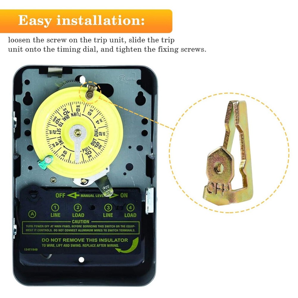 For Intermatic T Series Time Clock Tripper Replacement 156T1978A with Hardware