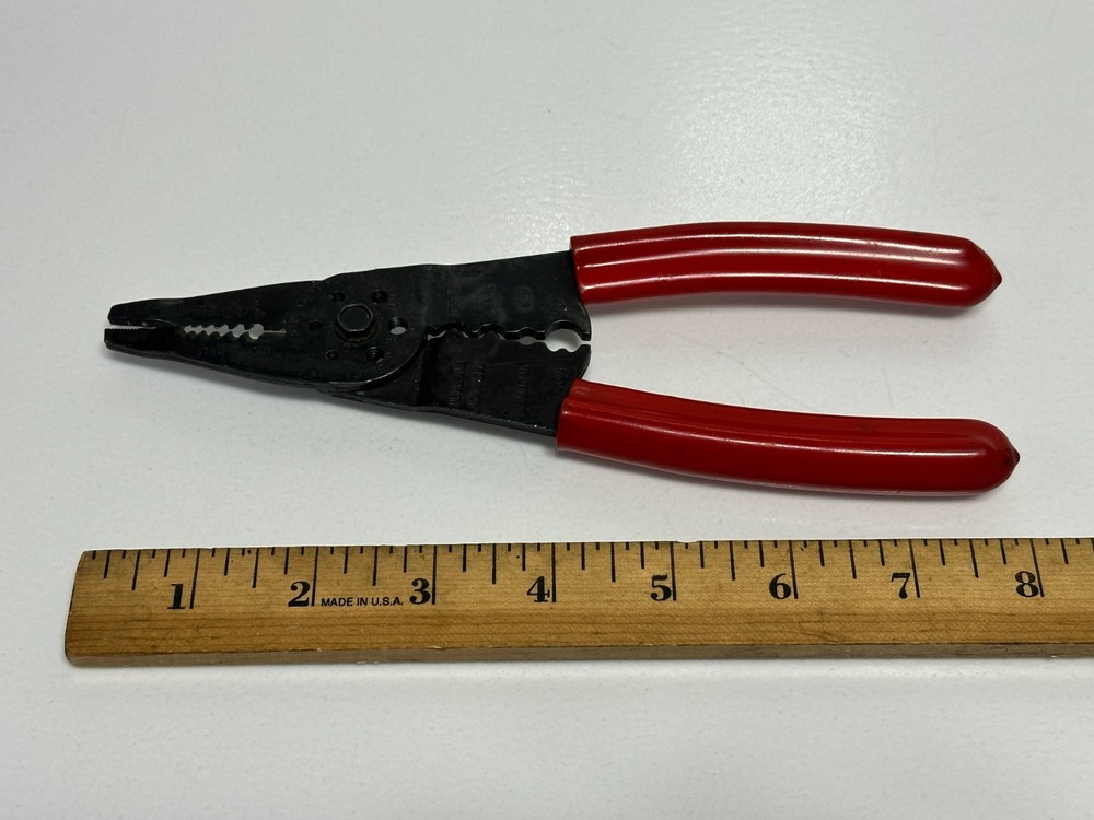 MAC Tools USA TCT-10 Wire Stripper Crimper Tool Red Comfort Grip