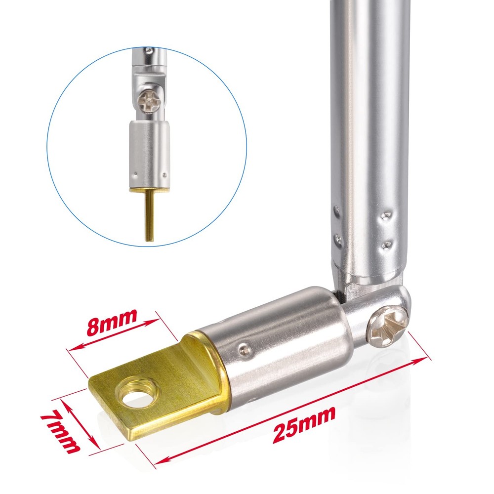 Bingfu 6 Sections Telescopic 65cm AM FM Antenna Foldable