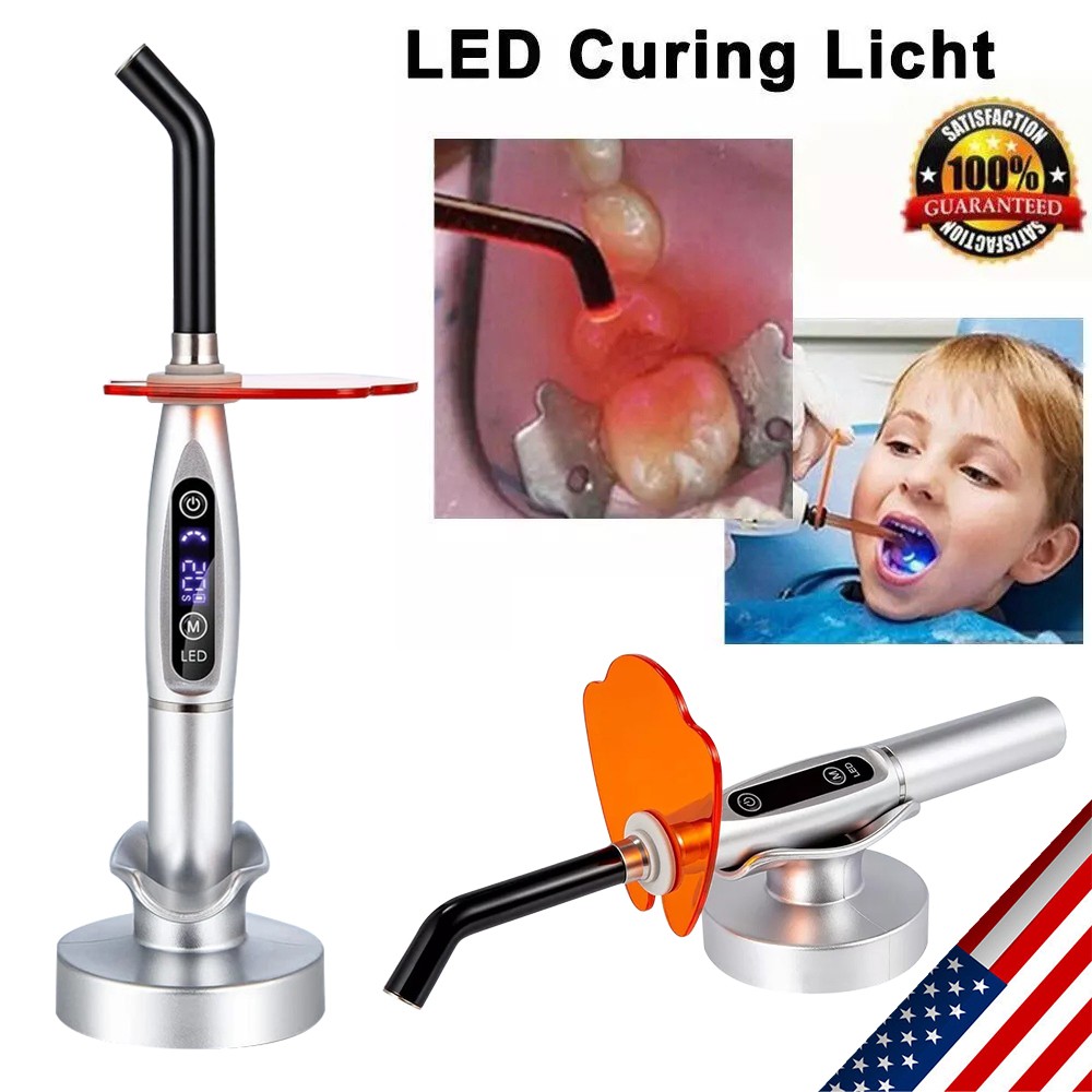 Dental LED Cure Curing Light Lamp 2000mw 5W Tool Resin Cure Wireless Cordless st