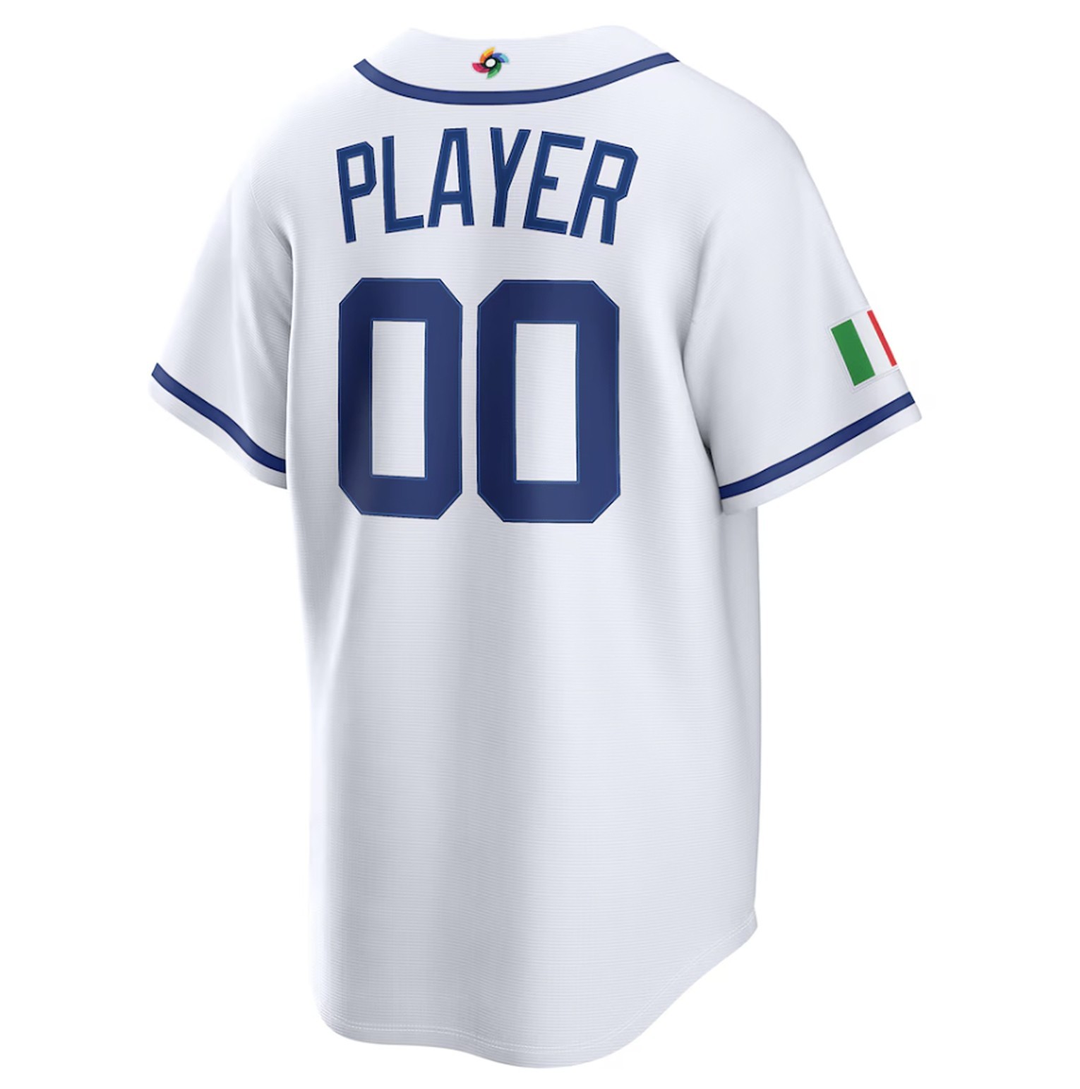 Men's Italy Baseball White 2026 World Baseball Classic Embroidered Tee !!!