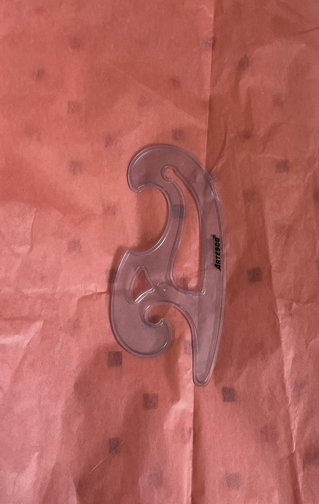 Drafting Drawing Templates 3 Pc with case vintage