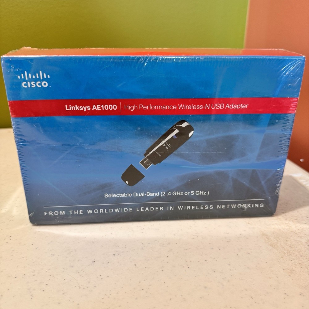 Cisco Linksys AE1000 High Performance Wireless-N USB ADAPTER Factory Sealed Box