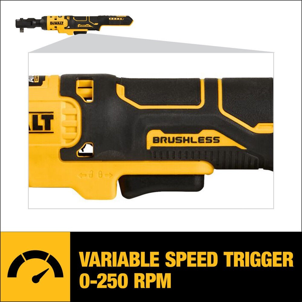 DEWALT ATOMIC 20V MAX Ratchet (Bare Tool) Brushless 3/8in-DCF513B