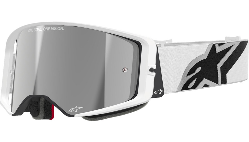 ALPINESTARS GOGGLE SUPERTECH CORP White with Silver Mirror Lens
