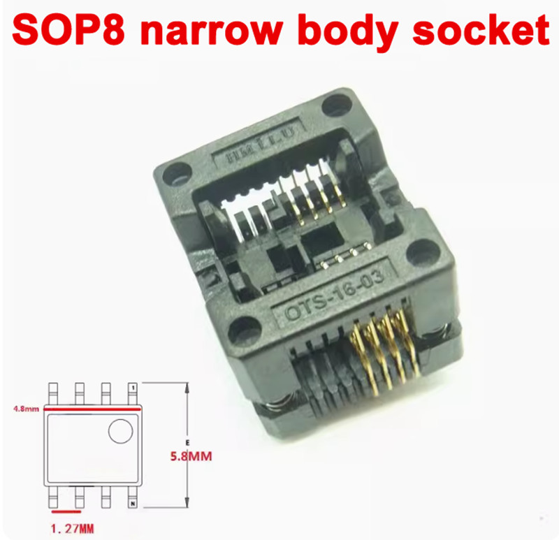 1pcs Test Burning Socket Adapter Test Clip Programmer Adapter SSOP/TSSOP/SOP8-28