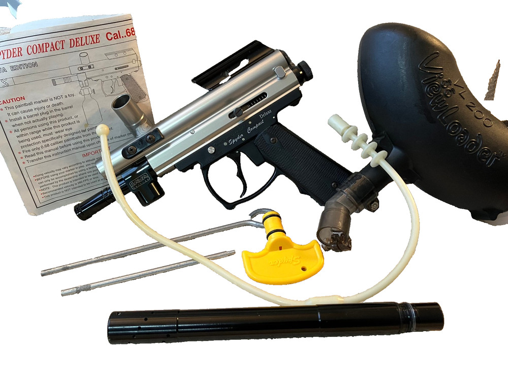 Spyder Compact Deluxe Paintball cal.68 JAVA  w/Hopper, Cleaning Kit Not Working