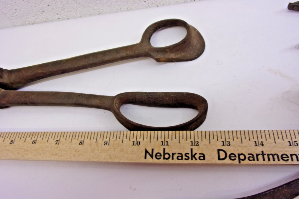 4 antique blacksmith tinsmith tools early 1900's