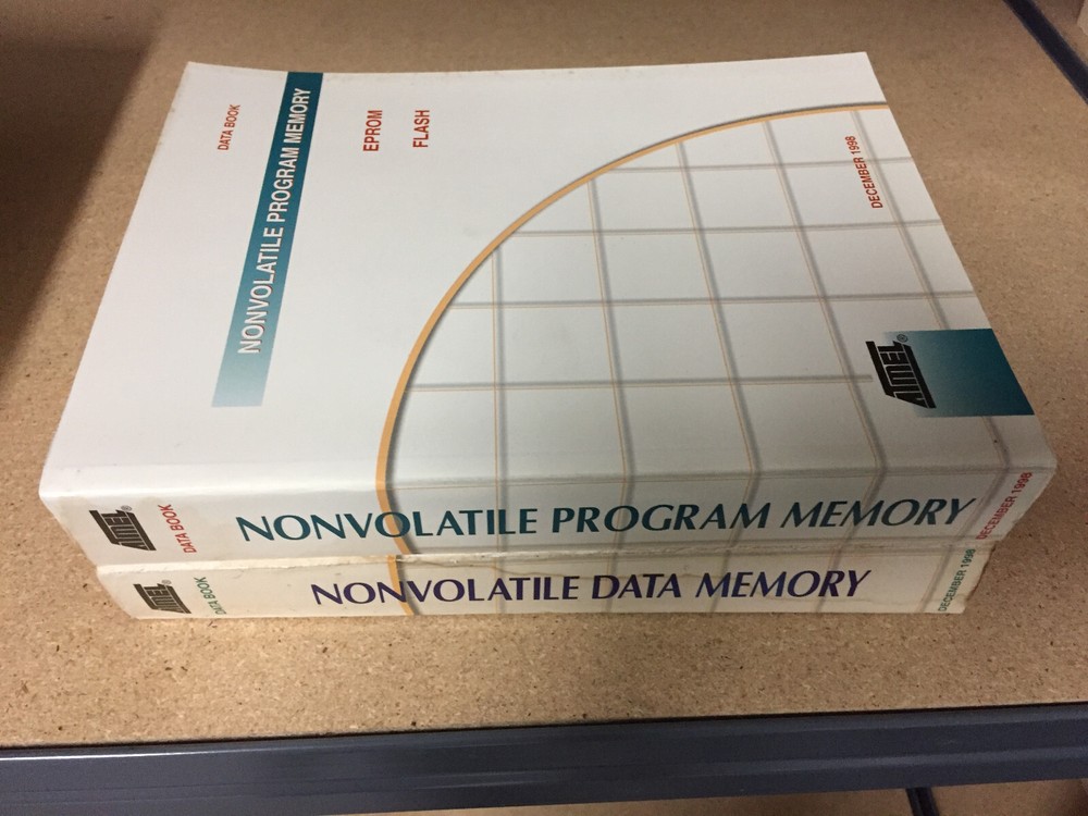 Data Book = Atmel Non-Volatile Progam and NV Data Memory 1998 = Lot