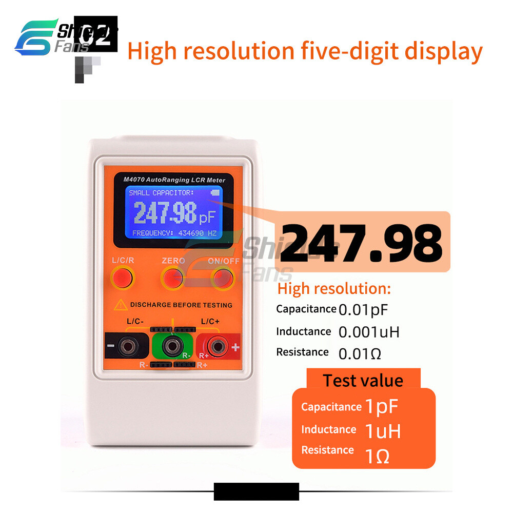 M4070 Handheld Auto Ranging LCR Meter Capacitance Inductance Resistance Tester