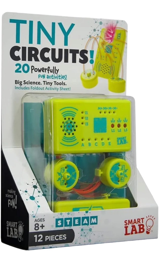 NEW SmartLab Tiny Circuits STEM Kit – 12-Piece Electronics Set, MSRP $29.99