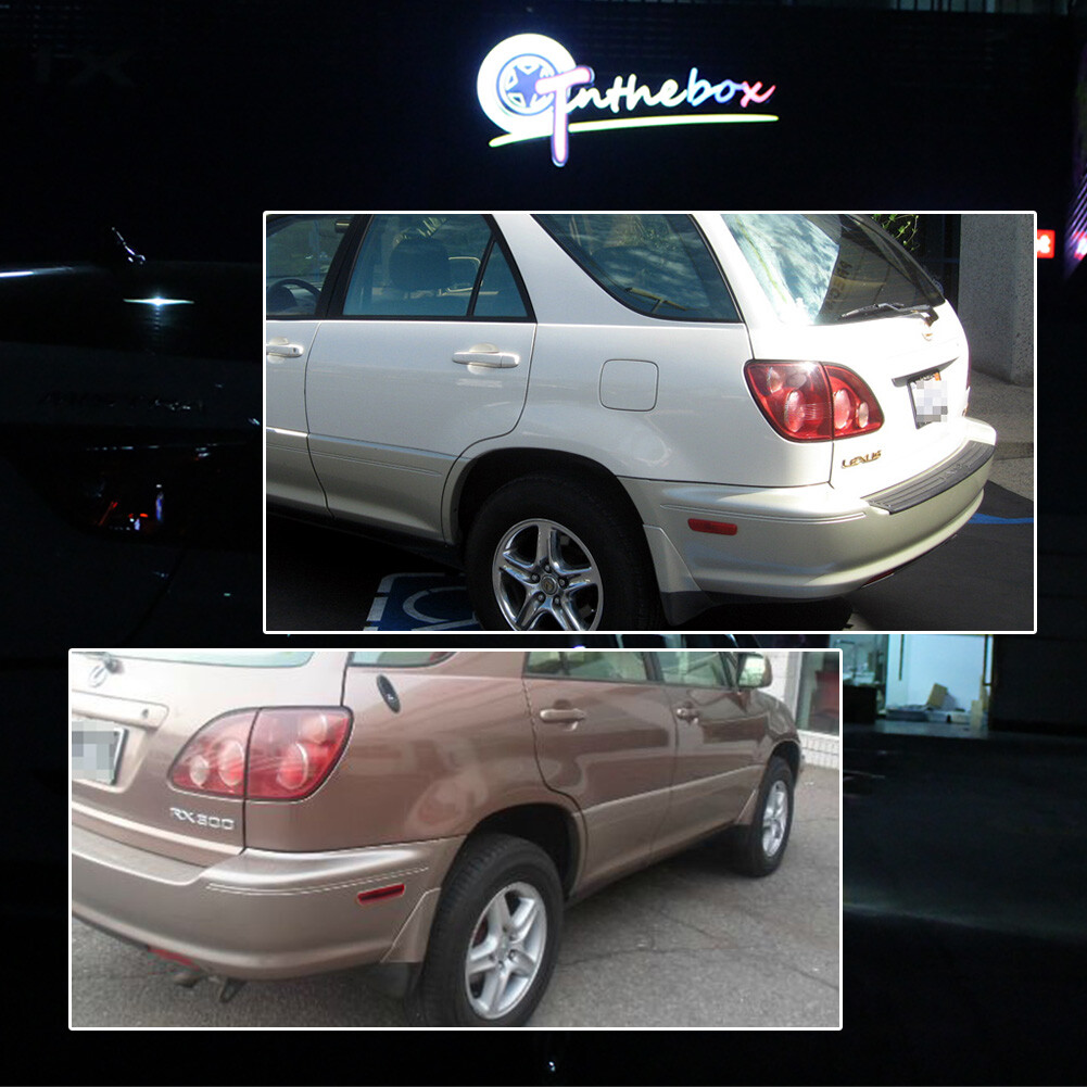 2X Red Lens Rear Bumper Side Marker Corner Lights For 1999-2003 Lexus RX300