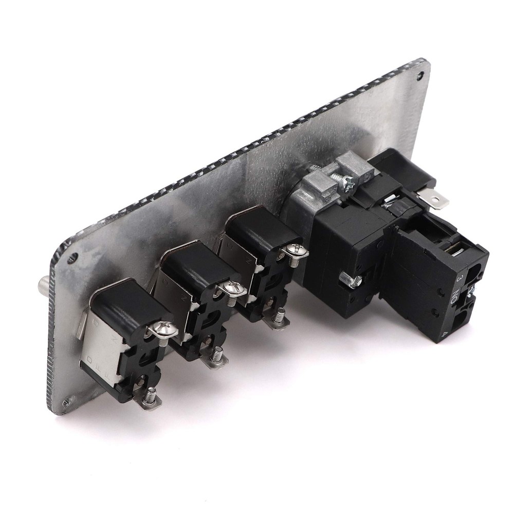 Ignition Switch Panel Kit, DC 12V 5 in 1 Car Engine Start Push Button Carbon ...