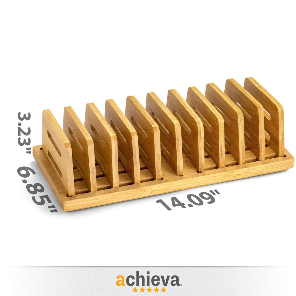 Achieva Bamboo Small Adjustable File Sorter (71003)