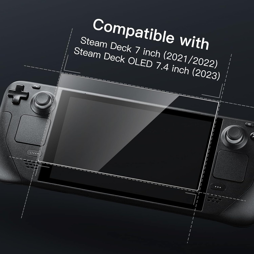 Jetech Screen Protector for Steam Deck OLED 7.4-Inch (2023) and Steam Deck