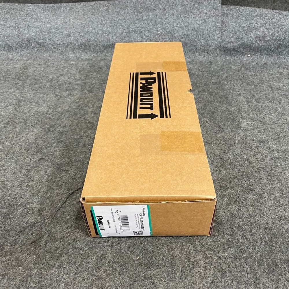 PANDUIT Pan-Net 24-Port Flat Angled Flush-Mount Patch Panel Cover CPPA24FMWBLY