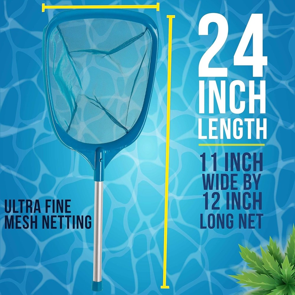 Professional Pool and Spa Leaf Skimmer Net - Lightweight & Effective Cleaner