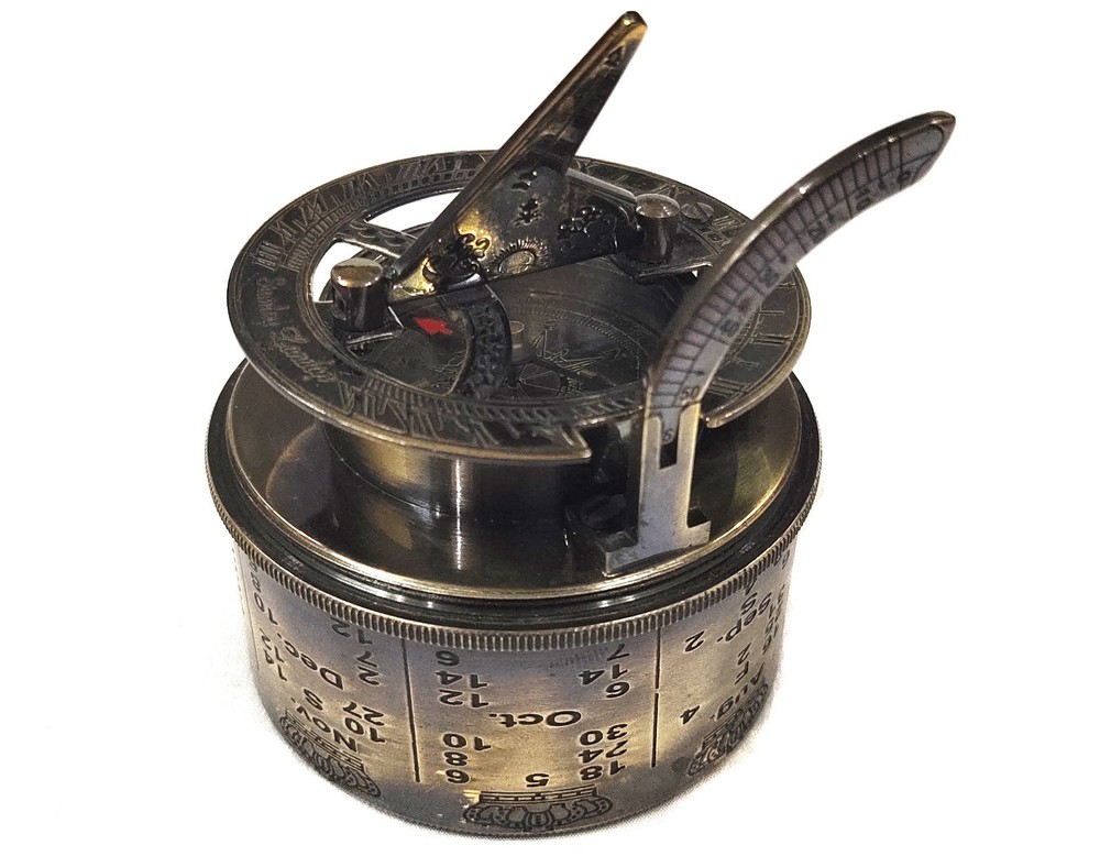 sundial compass solid brass sundial compass pocket transit compass maritime