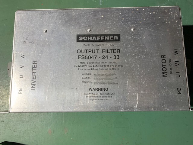 Schaffner output filter FS5047-24-33 Max 11KW-unused
