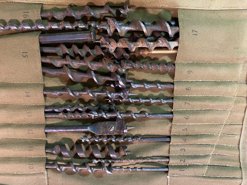 WWII US Tool Roll For Blacksmiths Set No 1-1942-Various Bits & Tools