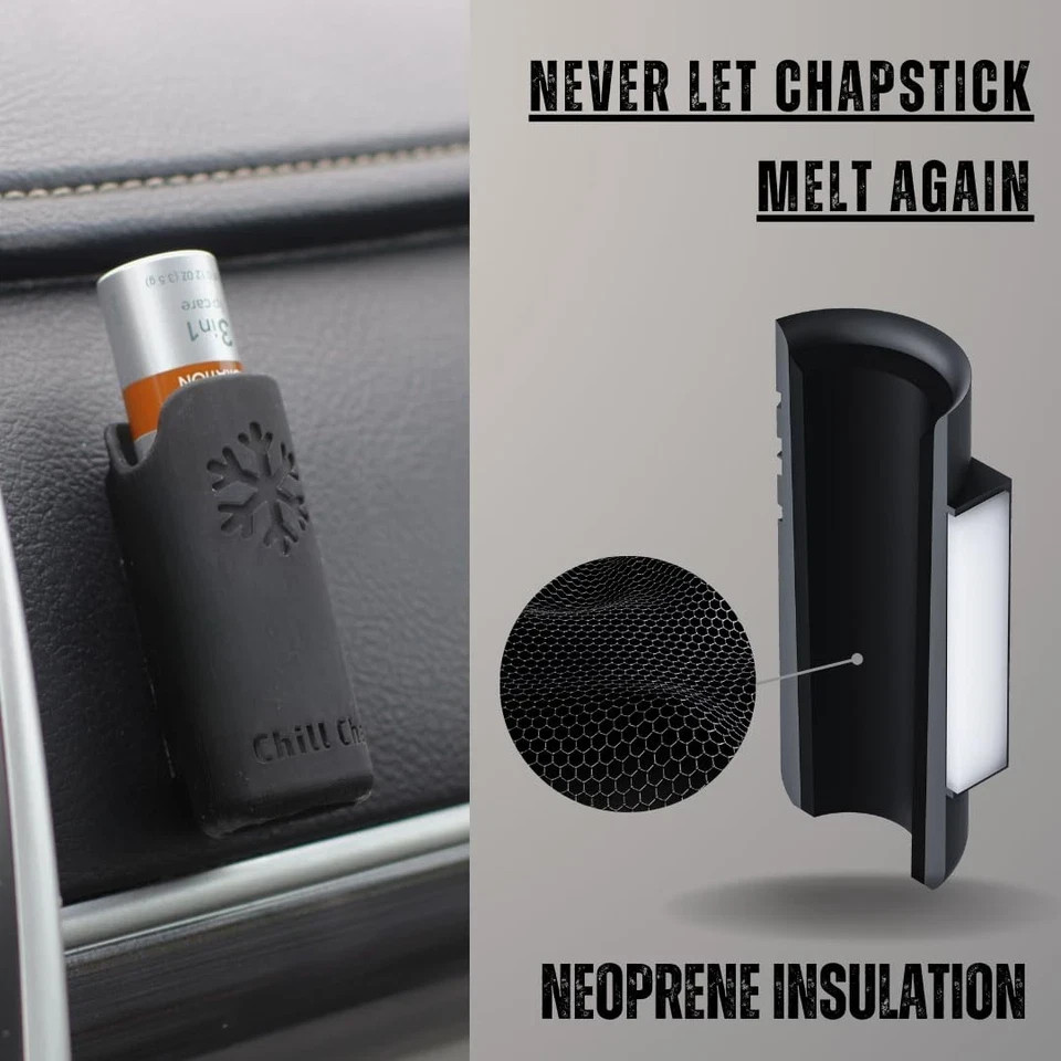 - Insulated Lip Balm Mount - Premium Interior Car Accessory - Keep Your Chaps...