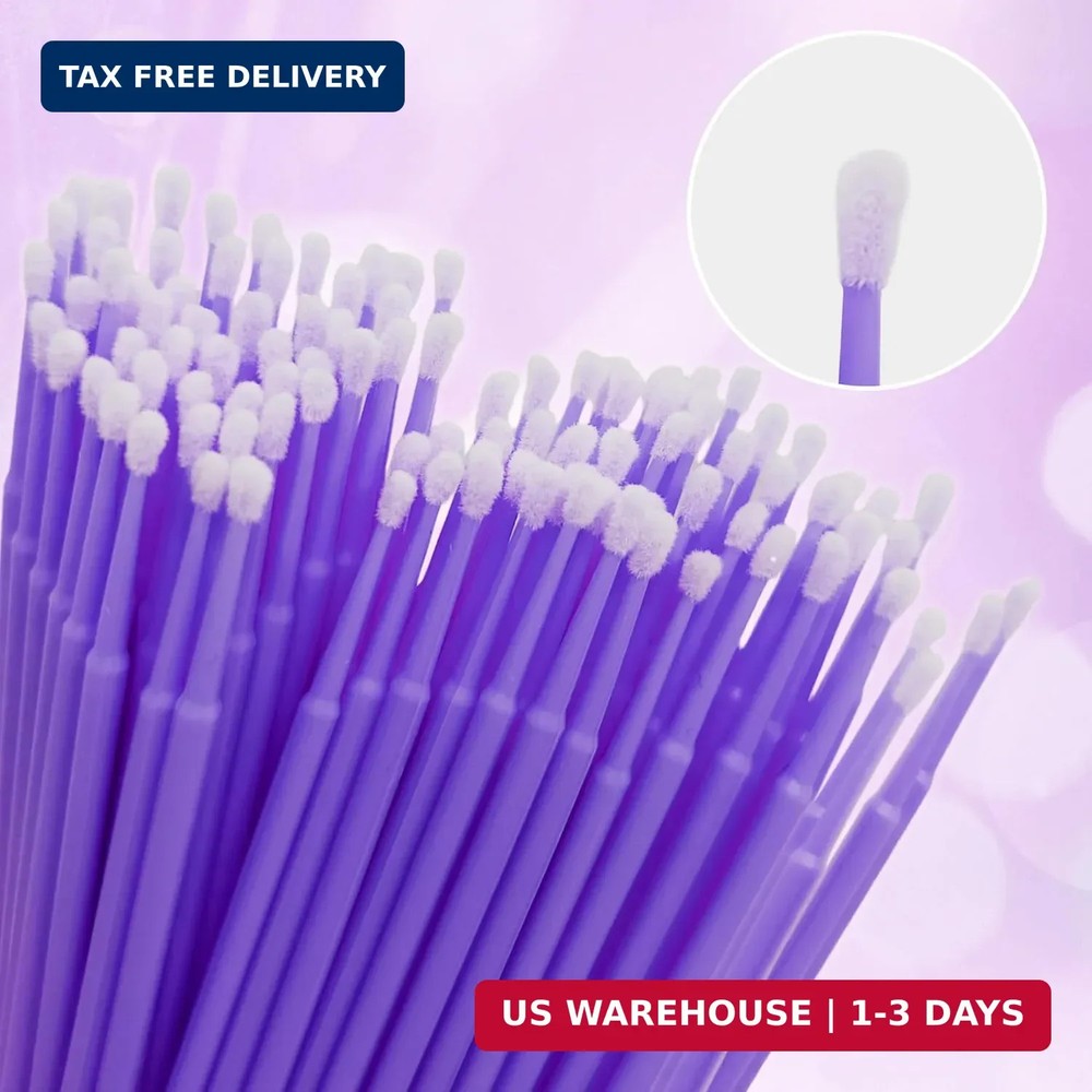 300 Count Disposable Micro Applicator Brush for Eyelash Extension, Micro Swabs M