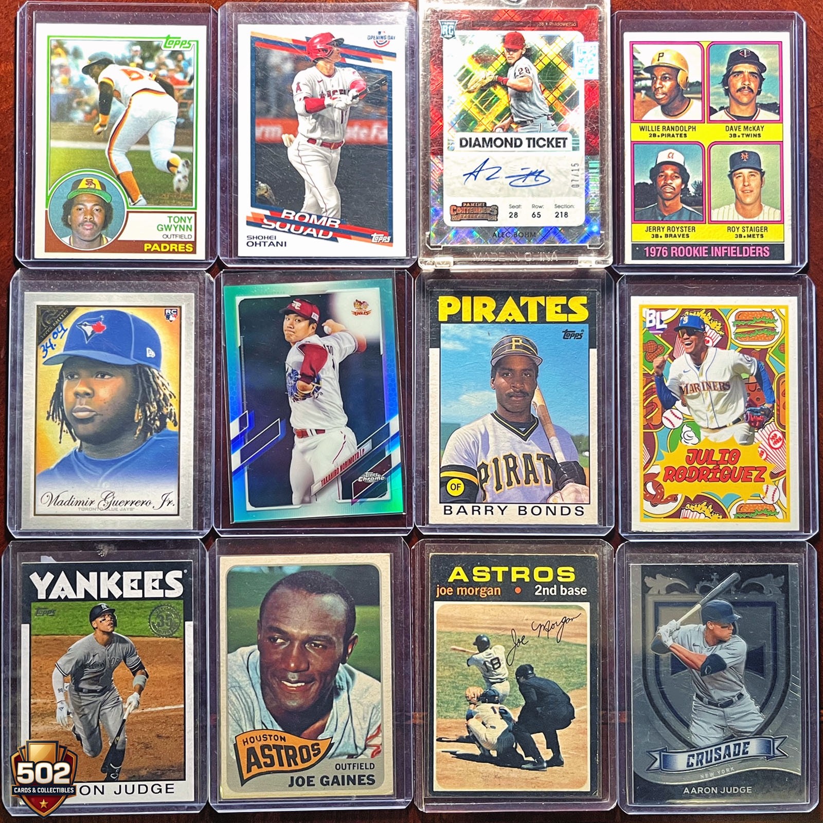 MLB Baseball Cards Lot 100 Cards • GUARANTEED AT LEAST 4 1950s-60s Cards + 1970s