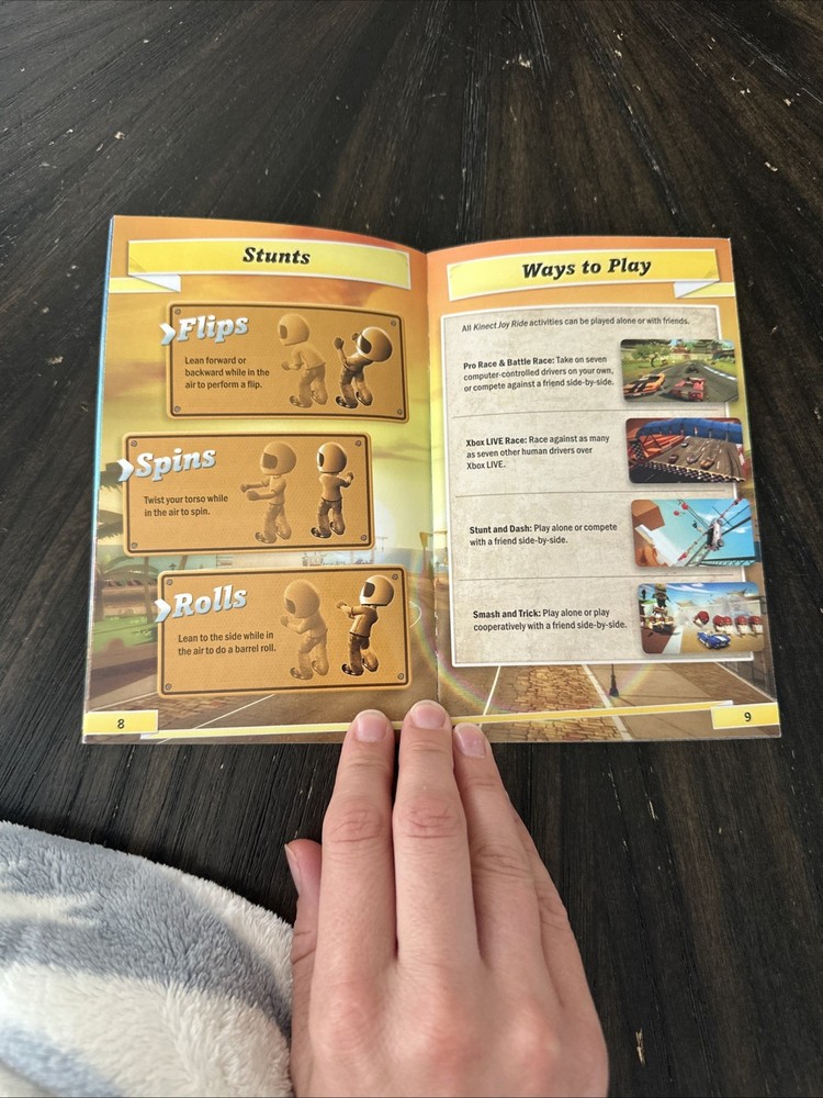 XBOX 360 Manual Only Kinect Joy Ride