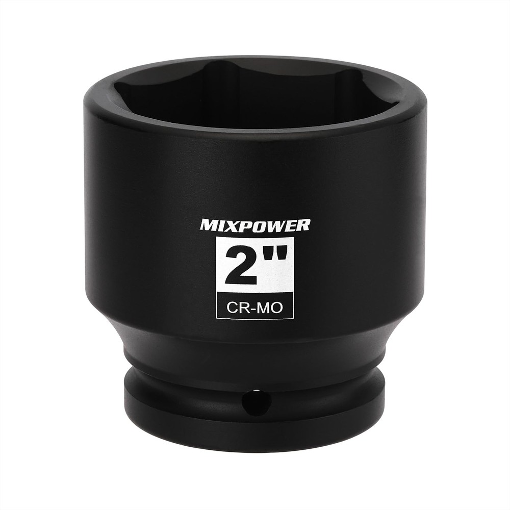 MIXPOWER 3/4" Drive Shallow Impact Socket, CR-MO, 2", 50.8mm (2")