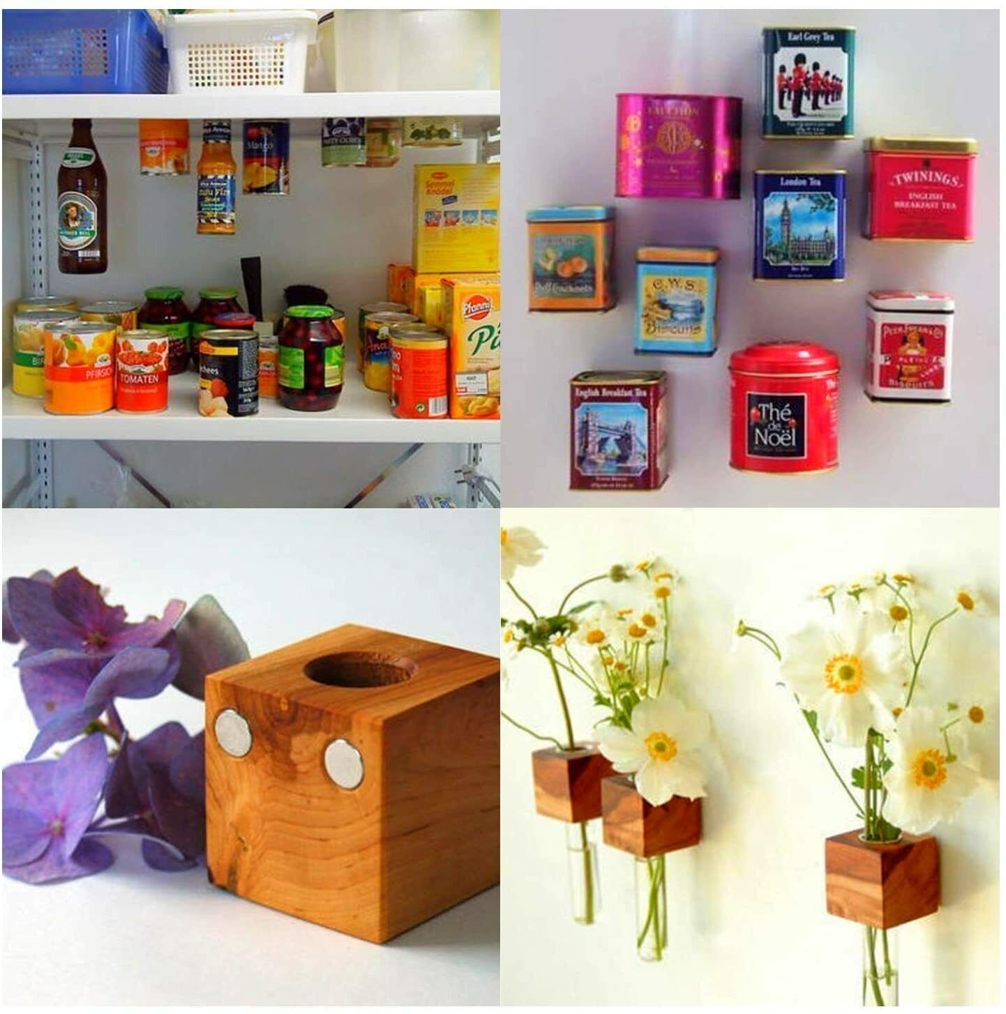 25 50 100 Strong Magnets Countersunk Ring Rare Earth Neodymium 4mm hole