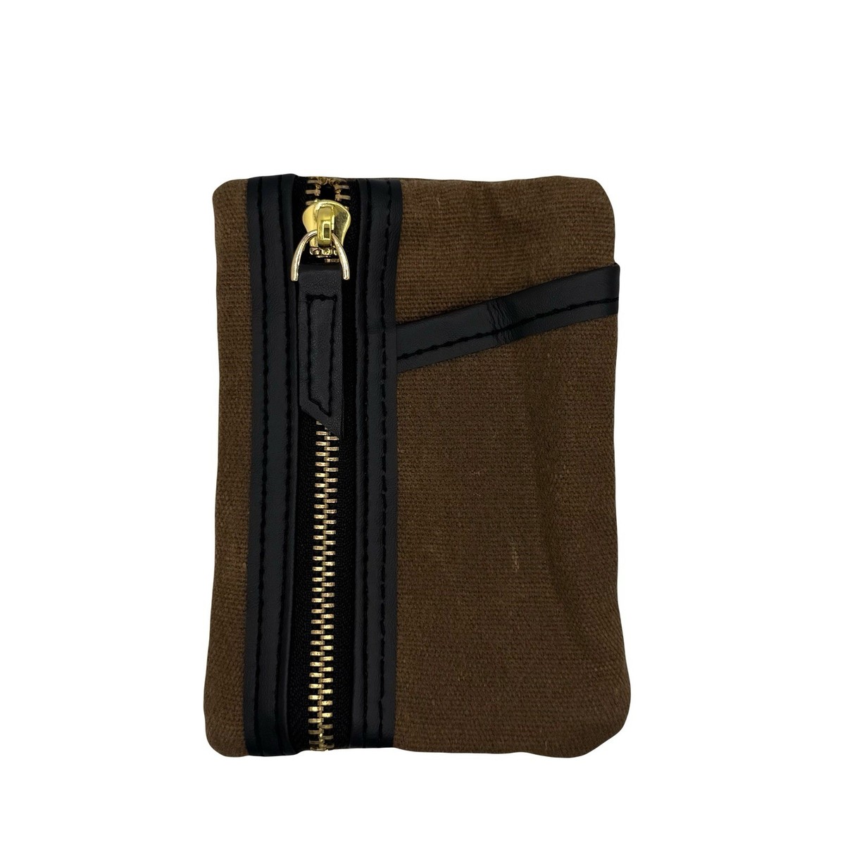 Waxed Canvas Pocket EDC Organizer - Brown
