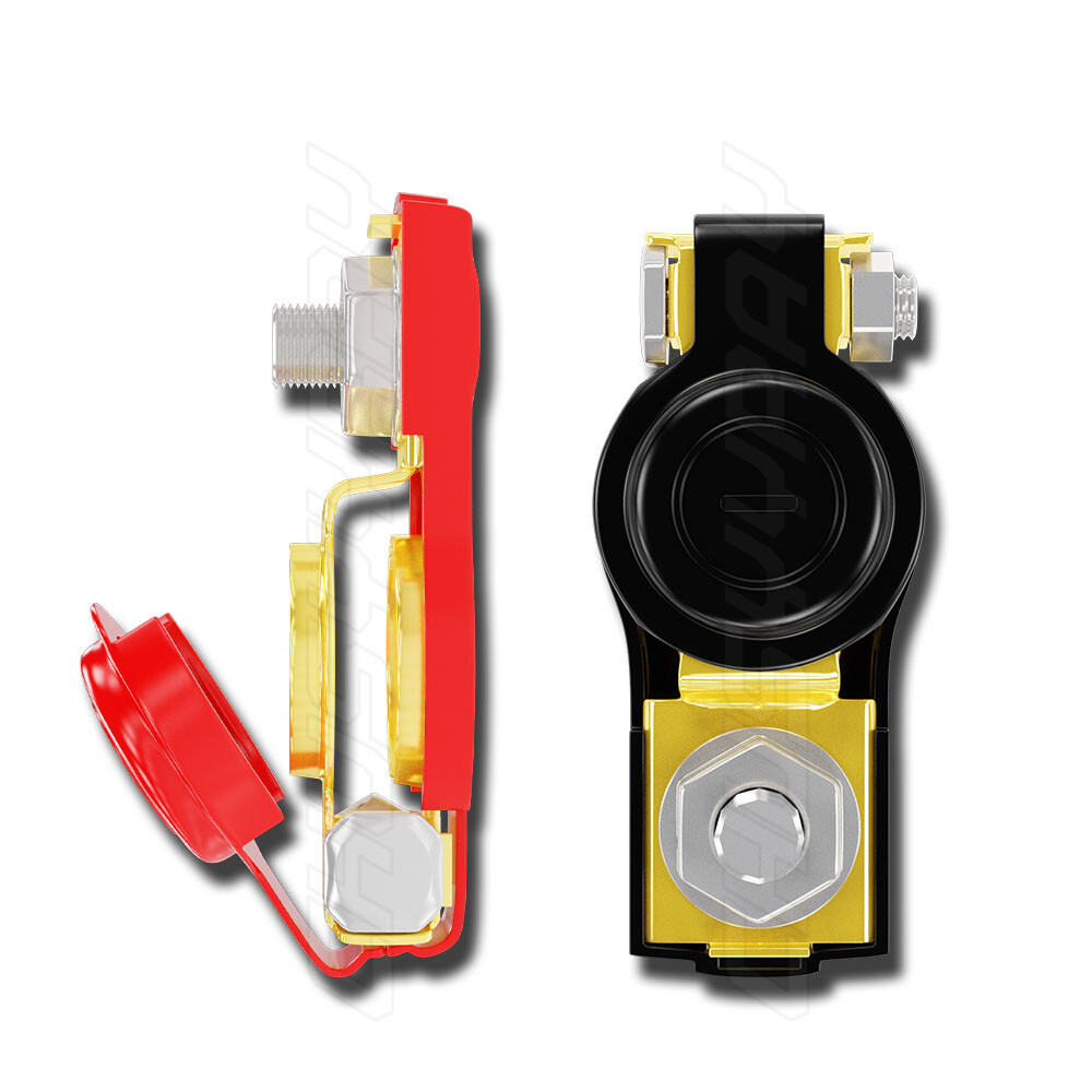 Replace Car Battery Terminal Clamp Clip Connector Adjustable Positive Negative