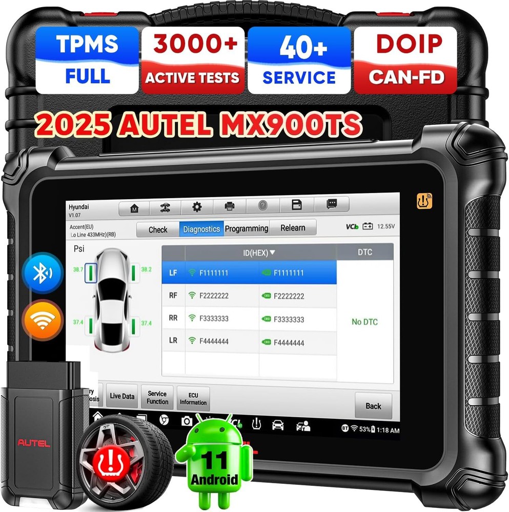 Autel MaxiCheck MX900TS MK900TS TPMS Programming BiDirection Scanner 40+ Service