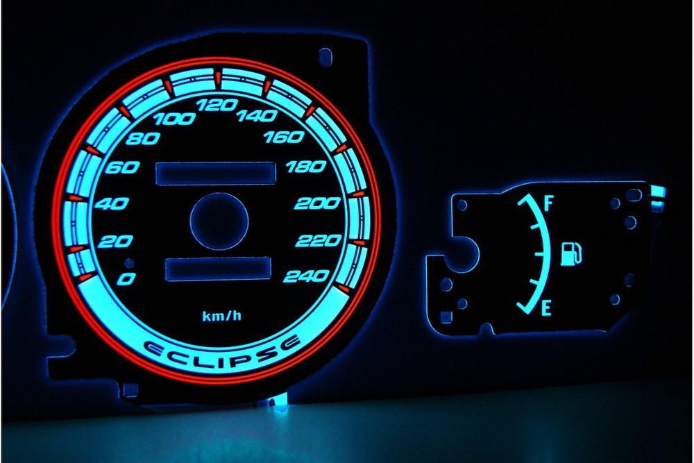 Mitsubishi Eclipse 2G Design 3 Plasma Tacho Glow Gauges Speedometer Dial